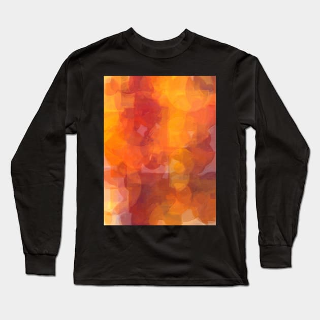 Orange Sun Long Sleeve T-Shirt by jillnightingale